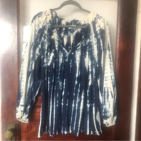 Knox Rose Tie Dye Hippie Boho Festival Coastal Crochet Top XXL - Picture 12 of 16